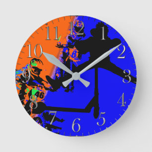 Comin' Through - Motox and Scooter  Round Clock