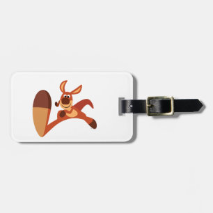 "Coming!!" Cute Cartoon Kangaroo Luggage Tag