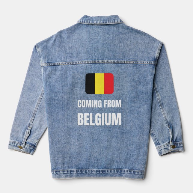Coming from Belgium Denim Jacket (Back)
