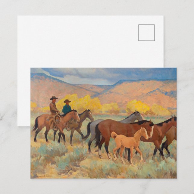 Coming Home by Maynard Dixon Postcard (Front/Back)