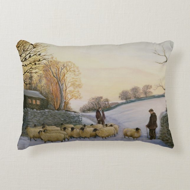 Coming home decorative pillow (Front)
