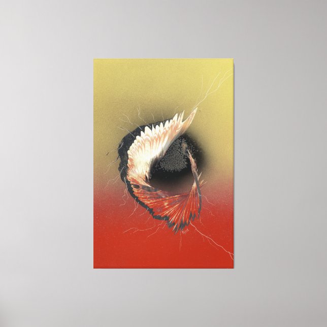 Coming in on a Wing and a Prayer Canvas Print (Front)