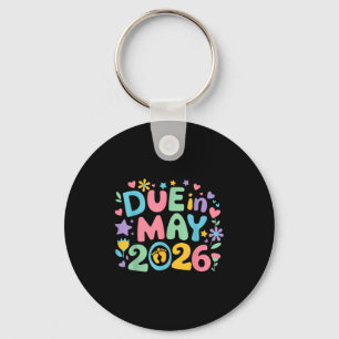 Coming May 2026 Due In New Baby Mom Mommy Mother P Keychain