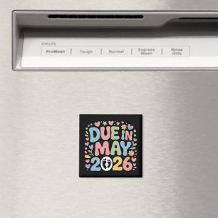 Coming May 2026 Due in New Baby Mom Pregnancy Magnet