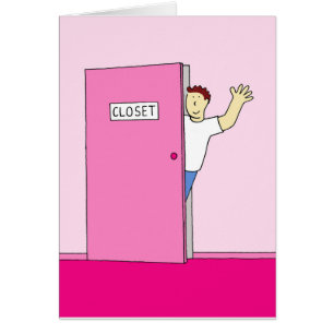Coming Out Congratulations for Him Cartoon