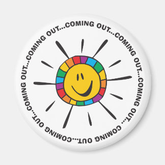 Coming out faces . magnet