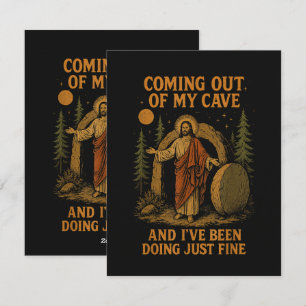 Coming Out Of My Cave Holiday Card