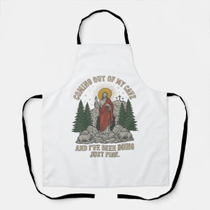 Coming Out of My Cave Resurrection Lyric Shirt Des Apron