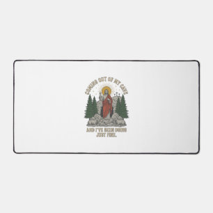 Coming Out of My Cave Resurrection Lyric Shirt Des Desk Mat