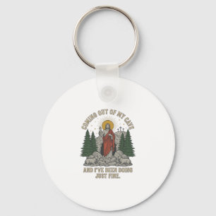 Coming Out of My Cave Resurrection Lyric Shirt Des Keychain