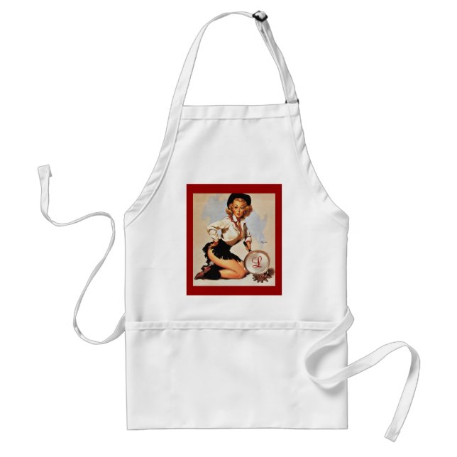"Coming right up" apron (Front)