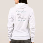 Coming soon...  Bride Zip-Up Hoodie<br><div class="desc">This is the must-have zip-up hoodie for brides to be. There is no compromise when it comes to this wedding apparel, you can even customize it with your new name and wedding date. Wear it during the engagement, at the rehearsal dinner, and even while you are getting your hair done...</div>