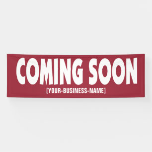 Coming Soon Business Opening Sign Banner