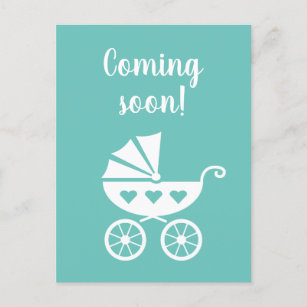 Coming soon cute pregnancy announcement cards
