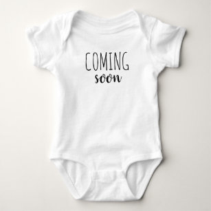 coming soon baby onesie