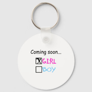 Coming Soon... (Girl) Keychain