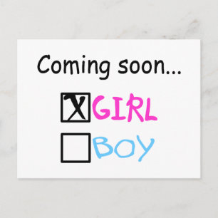 Coming Soon... (Girl) Postcard