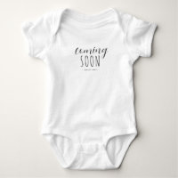 Coming Soon Personalized Pregnancy Announcement
