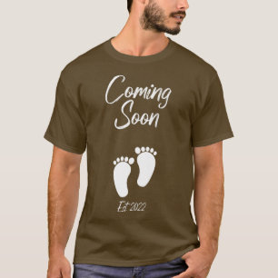Coming Soon Pregnancy Announcement Baby Est T-Shirt