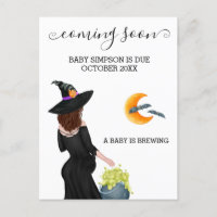 Coming Soon Pregnancy Announcement Witch Halloween