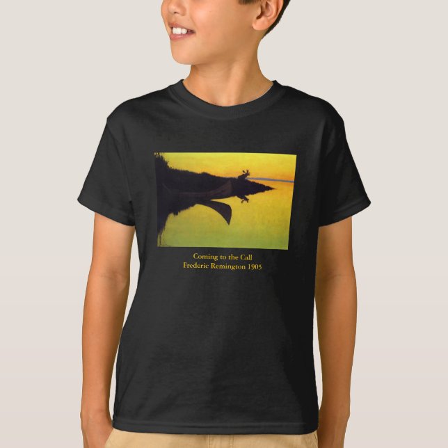 Coming to the Call ~ Frederic Remington T-Shirt (Front)