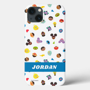 Coming Together Faces Pattern   Add Your Name iPhone 13 Case