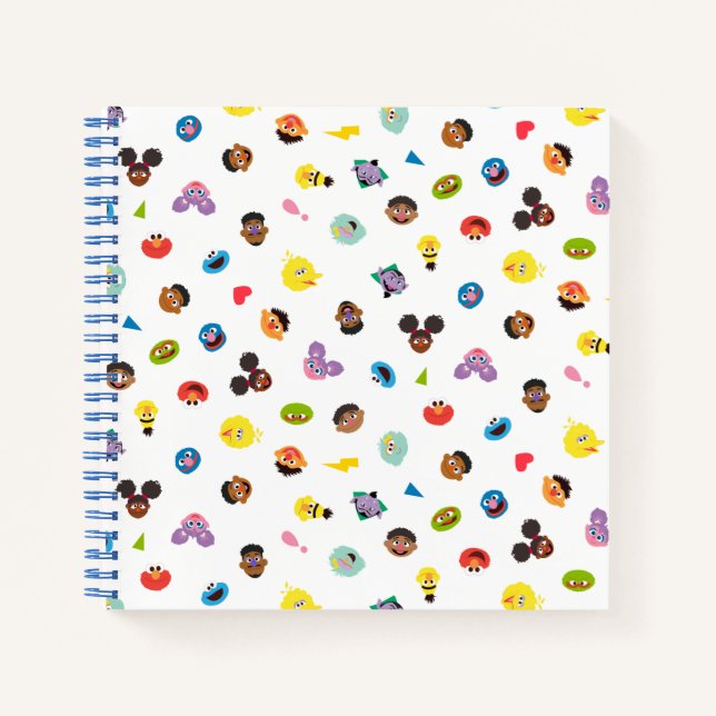 Coming Together Faces Pattern Notebook (Front)