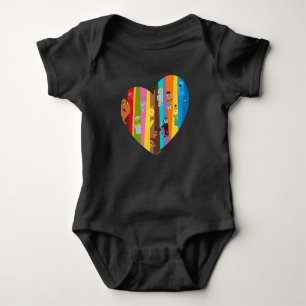 Coming Together Heart Baby Bodysuit