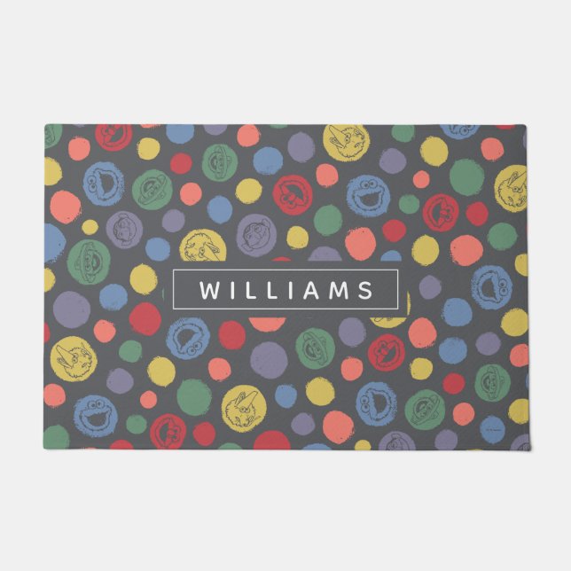 Coming Together Polka Dot Pattern Doormat (Front)