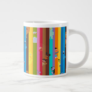 Coming Together Stripe Pattern Large Coffee Mug