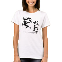 Coming Up From Behind baby doll t-shirt