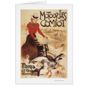Comiot Motocycles Woman and Geese Promo Poster