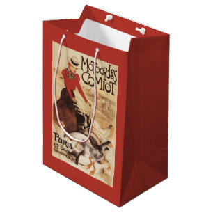 Comiot Motocycles Woman and Geese Promo Poster Medium Gift Bag