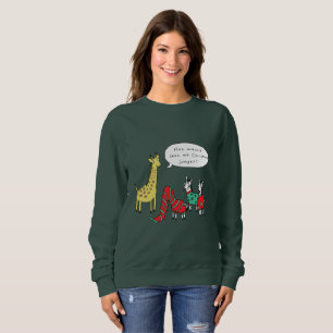 Comique classique du pullover de Noël de zèbre