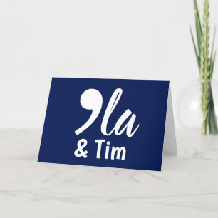 Comma Kamala and Tim 2024 Card