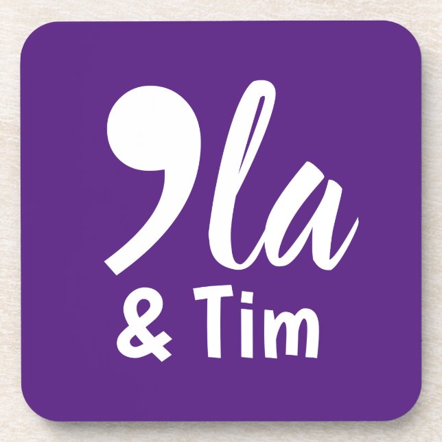 Comma Kamala and Tim 2024 Coaster (Front)