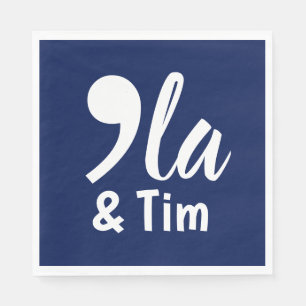 Comma Kamala and Tim 2024 Napkin