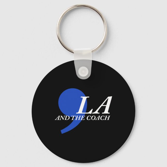 Comma La And The Coach  Keychain (Front)