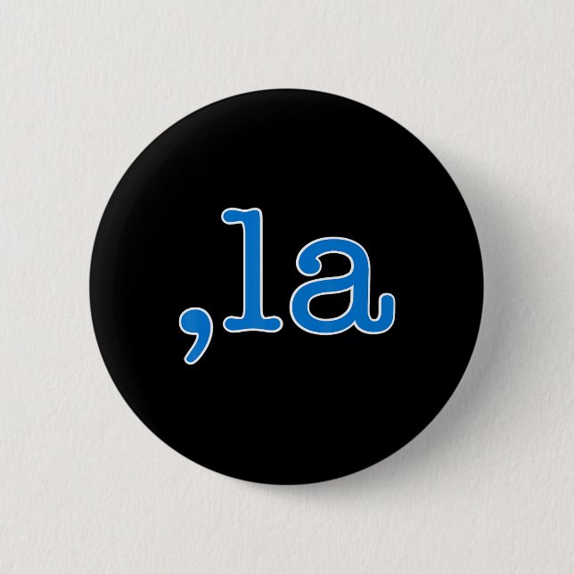 Comma La Blue Comma La - Kamala Harris 2024 Us  2 Inch Round Button (Front)