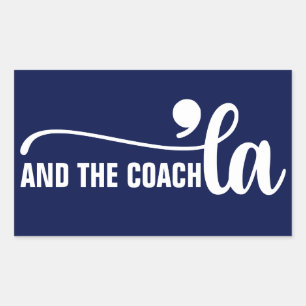 Comma la & Coach   Kamala Harris Coach Blue Sticker