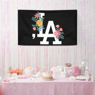 Comma la Floral Kamala Harris For President 2024  Banner