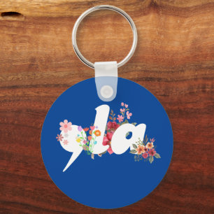 Comma la Floral Kamala Harris President Flowers Keychain