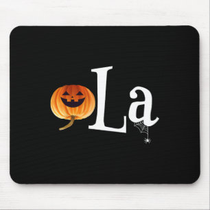 Comma La Funny Kamala Harris Halloween Pumpkin Men Mouse Pad