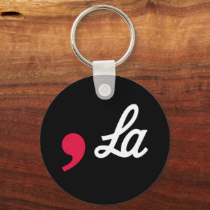 Comma La Funny Punctuation Kamala Harris Keychain