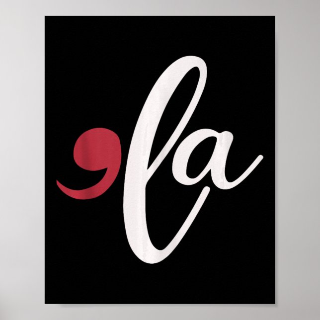 Comma La Heart Kamala Harris 2024 Madam President  Poster (Front)