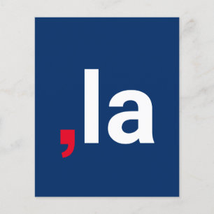 Comma La kamala funny pronunciation red white blue Flyer