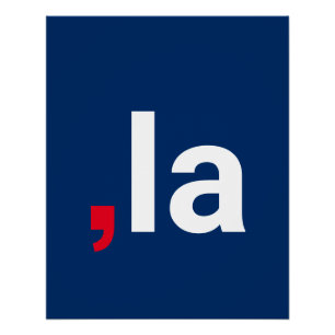 Comma La kamala funny pronunciation red white blue Poster