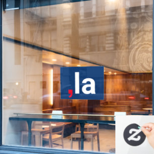 Comma La kamala funny pronunciation red white blue Window Cling