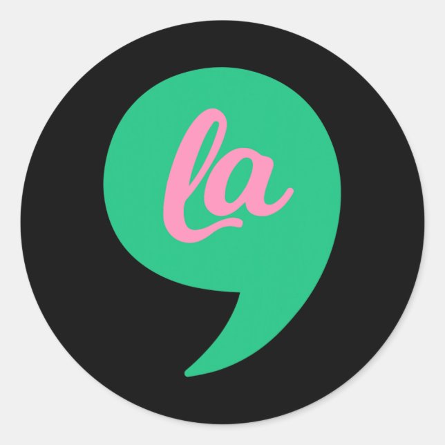 Comma La Kamala Harris 2022 Election Voting Costum Classic Round Sticker (Front)