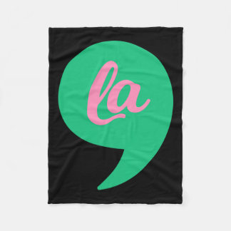 Comma La Kamala Harris 2022 Election Voting Costum Fleece Blanket